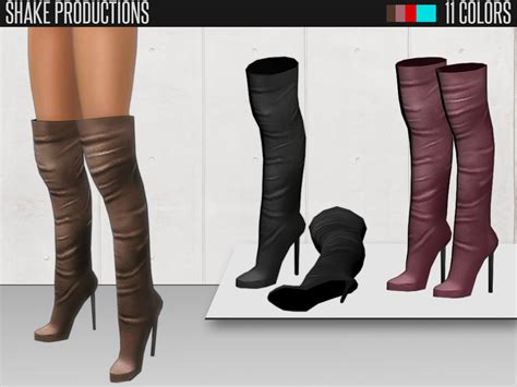 The Sims Resource Shake Productions Over The Knee Boots 48