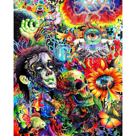 Psychedelic Trippy Abstract Art Silk Poster 24x36inch