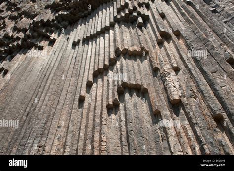 Interlocking Basalt Columns Garni Gorge Armenia Stock Photo Alamy