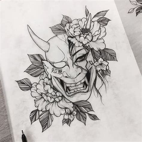250 Hannya Mask Tattoo Designs With Meaning 2021 Japanese Oni Demon
