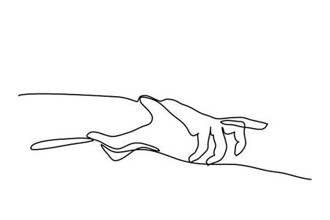 Two Hands Holding Each One Line Wrist Tattoos Girls Line Art
