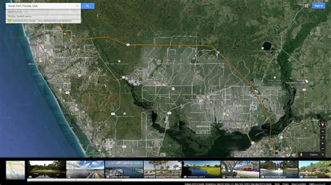 North Port Florida Map And North Port Florida Satellite Image