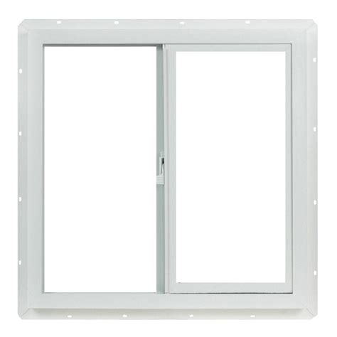 Tafco White Utility Vinyl Slider Window 235 X 235 Single Glazed