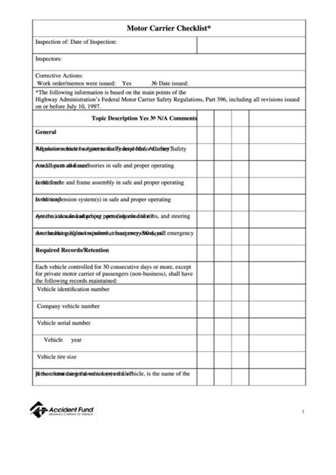 This level of the inspection involves an inspector checking the documents of the driver you can use a dot truck inspection checklist or mobile application to learn about all aspects of vehicle safety inspection. Mto Vehicle Safety Inspection Checklist - HSE Images ...