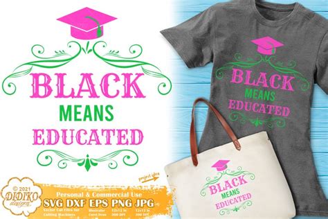 Black Educated Svg Black Woman Graduation Svg Sorority Png