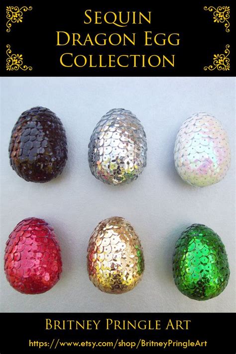 Sequin Dragon Egg Collection Beautifully Handcrafted Dragon Eggs Make