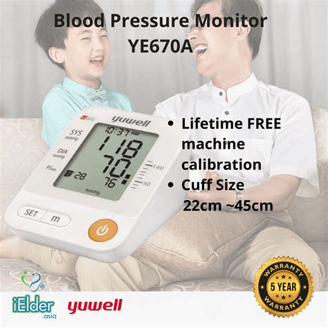 Electronic Blood Pressure Monitor Ye670a Yuwell — Ielderasia