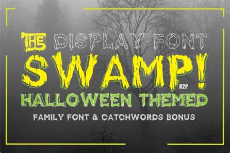 Swamp Font By Ktwop Creative Fabrica