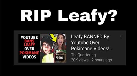 Leafys Channel Got Banned Heres Why Leafy Explains Here Youtube