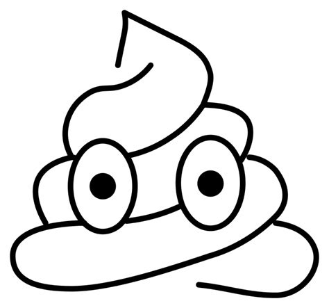 Pile Of Poo Emoji Coloring Page Colouringpages