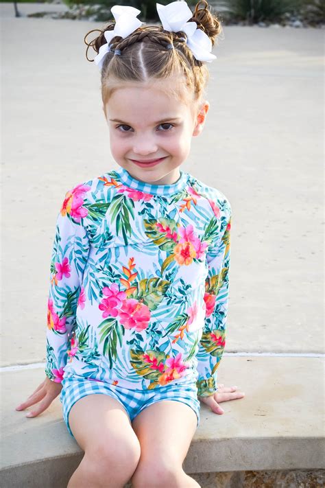 Swimsuit Girls Swimsuit Toddler Swimsuit Modest Swimsuit Etsy