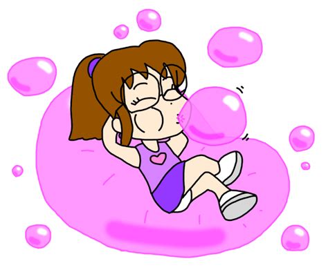 Stephanie With Bubble Gum Bubbles By Laddlover101 On Deviantart