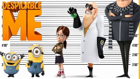 Despicable Me Size Comparison Minions Character Heights YouTube