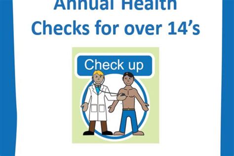 Annual Health Check Over 14s Astley Park School