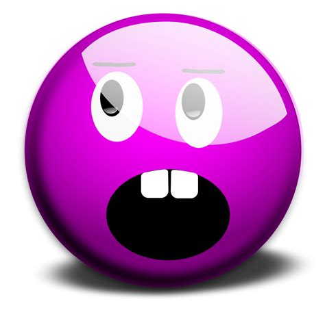 Smiley Free Stock Photo Illustration Of A Purple Smiley Face 15461
