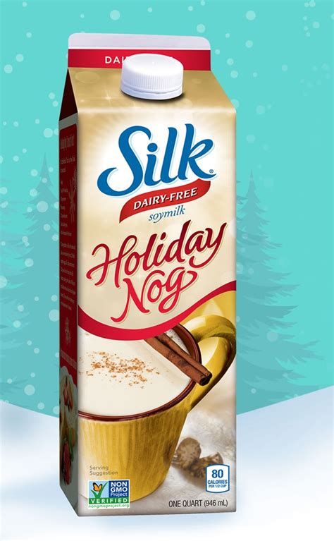 This eggnog recipe is a wholesome vegan spin on the traditional drink. Silk Holiday Nog: Dairy-Free Soymilk Beverage (Review)