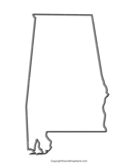 Alabama State Map Geography Png Image Alabama Outline