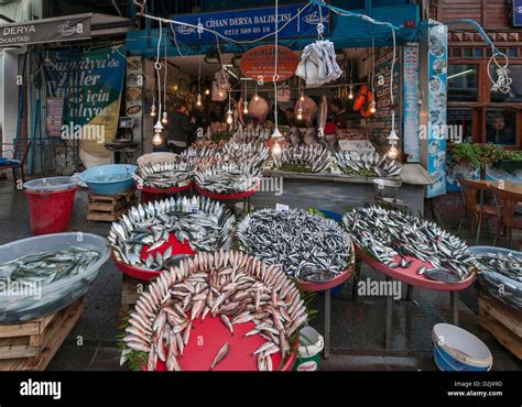 Fish Market In Samatyaistanbulturkey Stock Photo Alamy