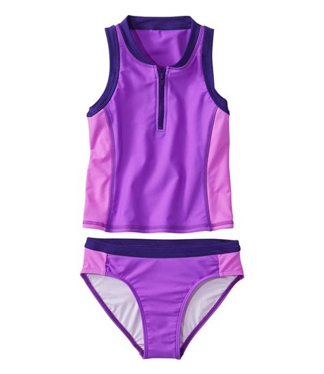 Girls Watersports Swimsuit Two Piece Colorblock At Llbean