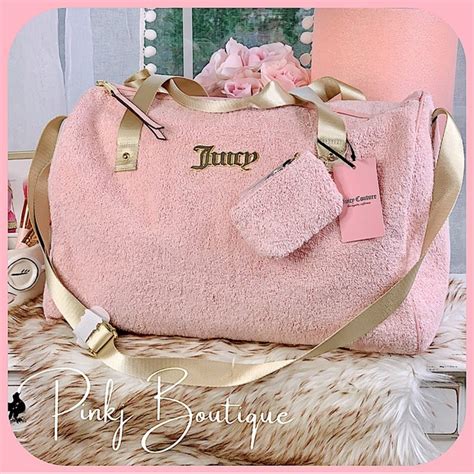 Juicy Couture Bags Htf Juicy Couture Pink Terry Macroon Weekender