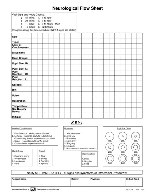 Neuro Check Sheet Complete With Ease AirSlate SignNow