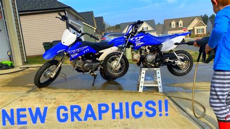 Cleaning And Installing New Dirt Bike Graphics Youtube