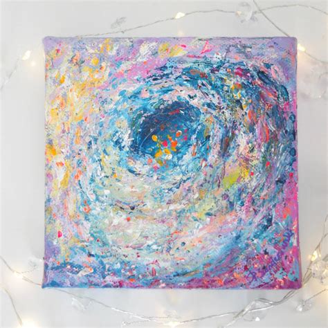 Joy Small Abstract Painting On Canvas By Paint Me Happy Art