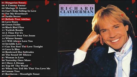 Richard Clayderman Collection Greatest Hits Full Album The Very Best