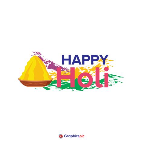 Colorful Happy Holi Festival Png Format Free Vector Graphics Pic