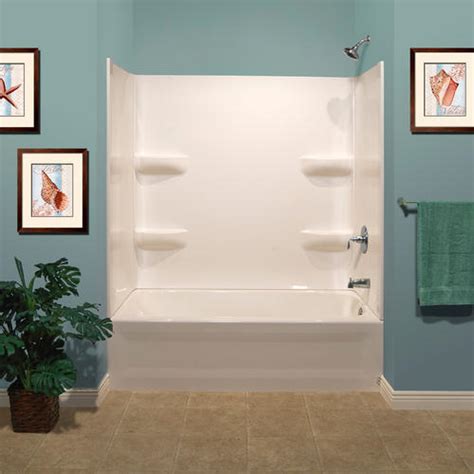 This tutorial shares how to waterproof cement board using redgard. Lyons Elite™ 54" x 27" Bathtub Wall Surround at Menards®