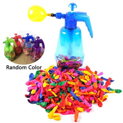 Portable Air Water Bomb Balloon Pump With 500 Pcs Balloons For Kids