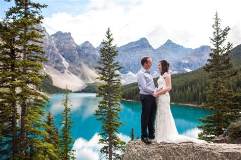 Wedding In Gorgeous Banff Canada Lake Moraine