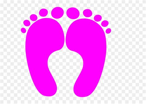 Free Pink Happy Feet Clip Art Baby Foot Vektör Nohatcc