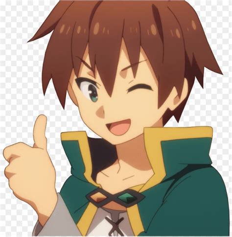 Anime Clipart Thumbs Up Konosuba Kazuma Thumbs U Png Transparent With Clear Background Id