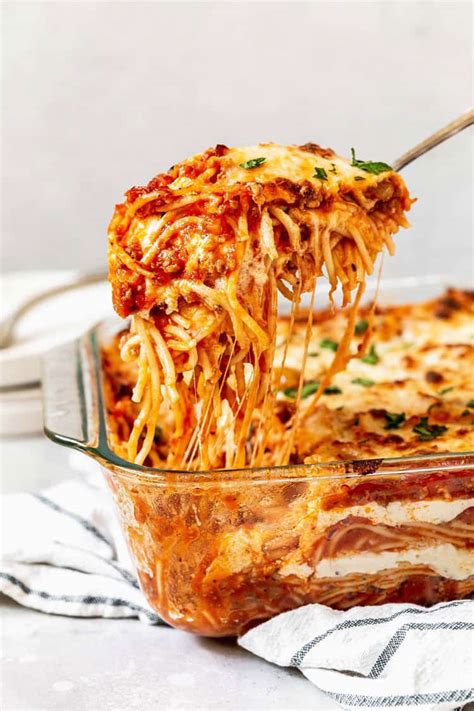 50 of the most delicious spaghetti recipes. Baked Spaghetti Recipe (Delicious Layers Like Lasagna ...
