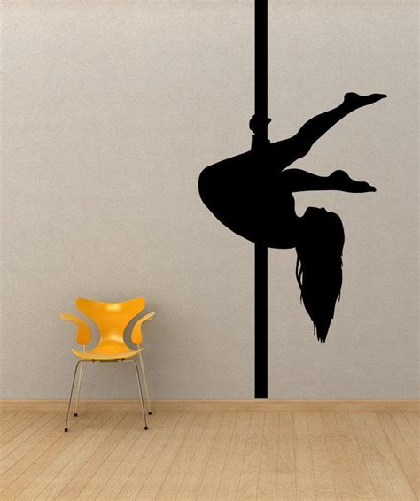 Vinyl Wall Decal Sticker Pole Dancer Silhouette Osmb528
