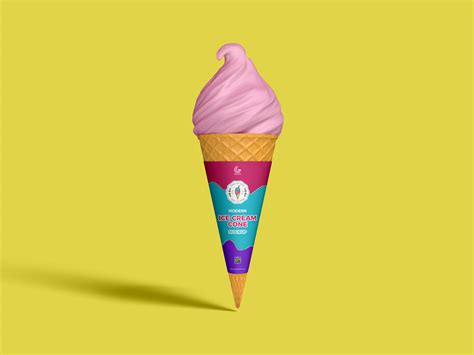 fabulous ice cream cone mockup design mockup planet