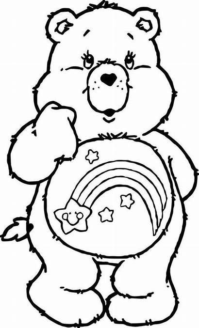 Coloring Care Bears Think Bear Pages Disney