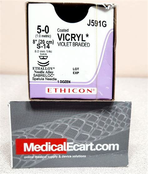Ethicon J591g Coated Vicryl Polyglactin 910 Suture