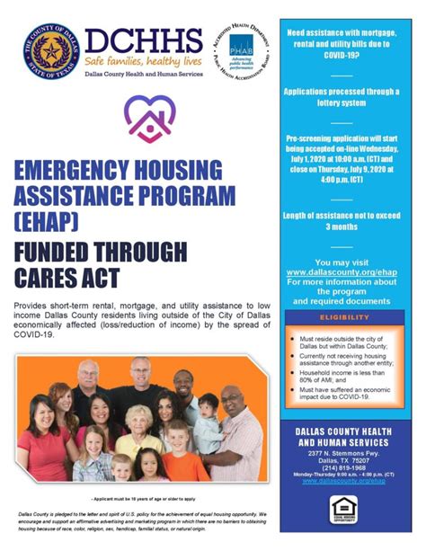 Dchhs Reopens Emergency Housing Assistance Program