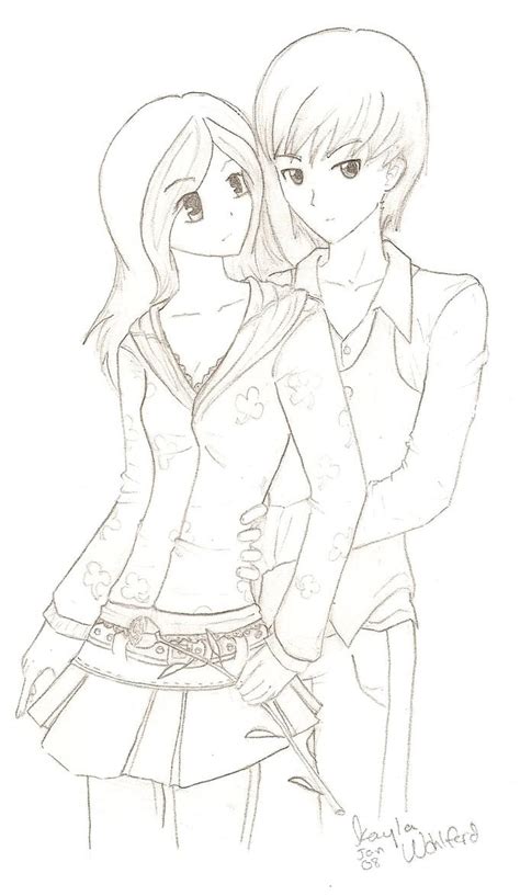 Cute Anime Couple By Bloodrose2121 On Deviantart
