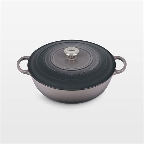 Le Creuset Signature Qt Oyster Grey Enameled Cast Iron Chef Oven