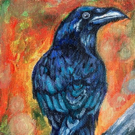 Im An Artist And I Made A Small Raven Painting Today Rcottagegoth