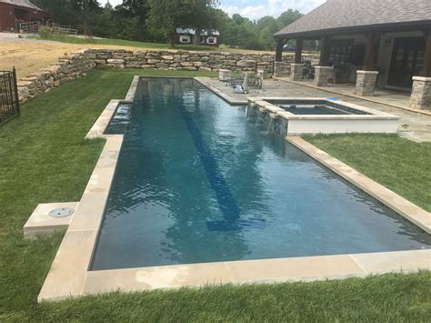 Fantastic Backyard Lap Pool With Spa 25 Yards Built By Absolute