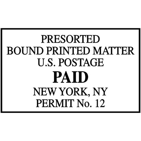 Package Services Mail Permit Stamp Simply Stamps