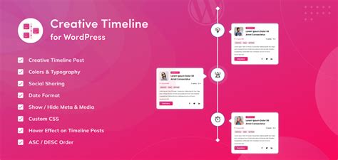 Creative Timeline For Wordpress Timeline Wordpress Plugin