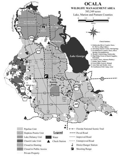 Ocala Wma Brochure Map By Florida Fish And Wildlife Conservation