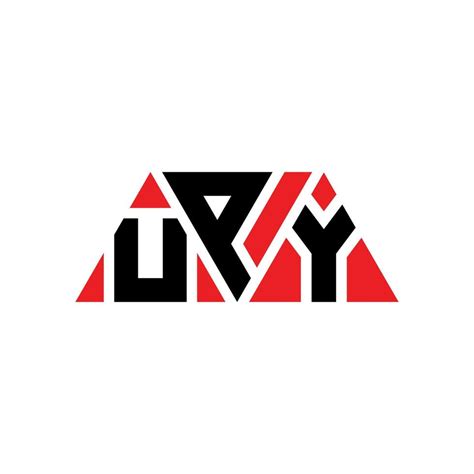 Diseño De Logotipo De Letra De Triángulo Upy Con Forma De Triángulo