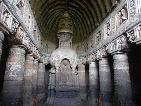 One of the Cave in Ajanta Caves - Ajanta Caves - Wikipedia | Ajanta caves, Hindu temple, Ajanta 