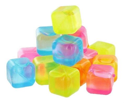 10 X Reusable Ice Cubes Cool Cold Drinks Cooler Party Plastic Etsy Uk